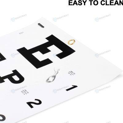 Premium Snellen Eye Chart Wall Chart Plastic Waterproof Snellen Charts for Eye Test Exams 10 Feet 9 X 14 in Eluxe Occluder Plus photo-4