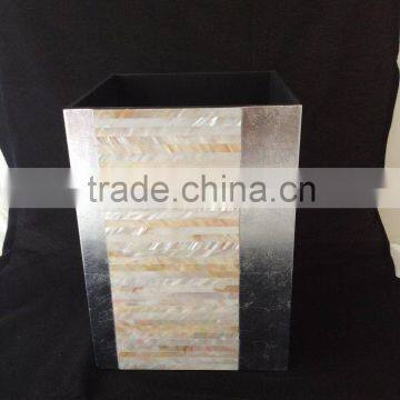 High end quality best selling special newest designed Natural MOP inlay Wastebasket from Vietnam