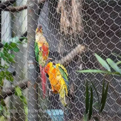 Stainless Steel Wire Rope Zoo Animals Enclosure Bird Aviary Ferrule Netting