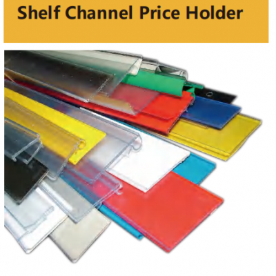 Clear Price Label Holder Sign Holder Shelf Talker Price Holder