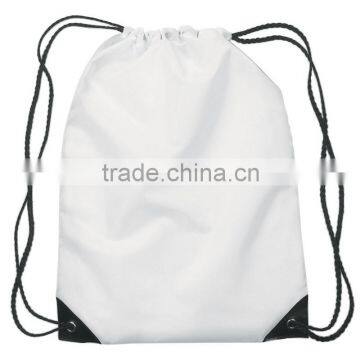 Custom Design Cheap Soft Polyester Drawstring Backpack Bag