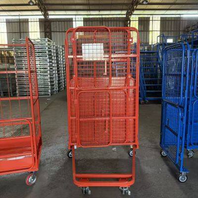 Lightweight Foldable Steel Hand Trolley With Telescoping Handle 150kg Capacity