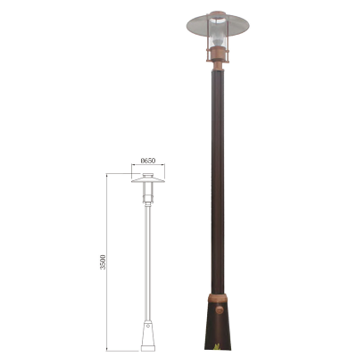 Landscape Lamp WD-T378 | Aluminum Garden Light | PMMA Diffuser | UFO Shape | Halogen E27 G12