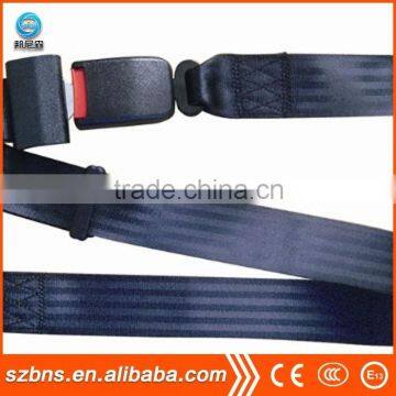 3 points car black safety belts seat belts with alarming wire