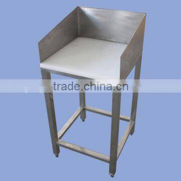 APEX supermarket butcher stainless steel meat partition chopping table/meat cutting board