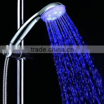 Rainfall Fashionable and Newly Designed ABS 3 Colors LED Movable Hand-Held Shower Head photo-2