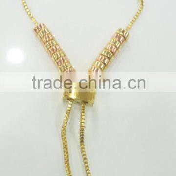 FASHION 2 TONE PLATE MAGNETIC BEADED BRACELET photo-3