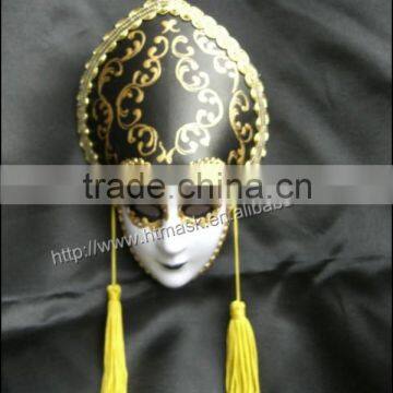 hanging ornament Plastic venice mask with earrings luxury venetian masks with magnet for party carnival decoration