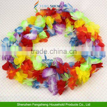 Flower Garlands Necklace Hawaiian Tropical Beach Party Unisex Fancy Dress photo-2