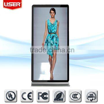 USER-PLS Optical Seamless splicing floor stand digital signage with dual lcd screen