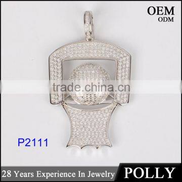 DLY 2016 Latest Fashion Hip Hop Jewelry 925 Sterling Silver Charms Pendant for Boyfriend photo-2