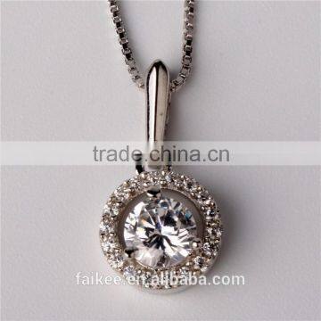 Cheap 925 Sterling Silver Pendant Necklace,Classic Silver Pendant,925 Sterling Silver Diamond Necklace photo-2