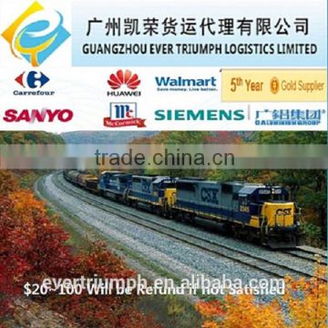 Guangzhou/Shenzhen/Ningbo/Shanghai Rail Freight to Astana Kazakhstan