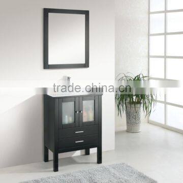 Black Floor Stand Wooden Bathroom Furniture X068