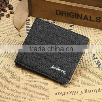 High Quality Bifold Canvas Wallet Credit Card Holder Canvas Wallet Clip photo-6