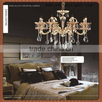 european style modern gold led crystal chandelier candle light