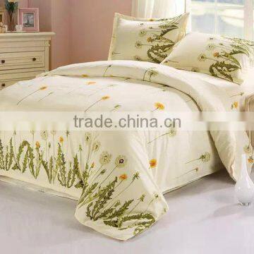 Wide width Polyester brushed micro fiber fabric /printed bed sheet fabric