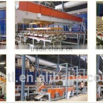 Automatic production process after dryied and before glazing system