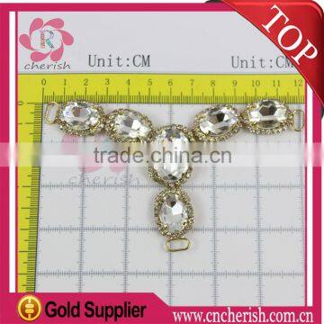 Hot Sale Fashion Factory Supply Y Shape T Shape Lady Sandal Decoration With Stones photo-2