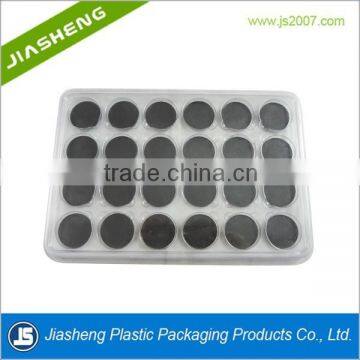 24 color plastic cosmetic eyeshadow packaging tray