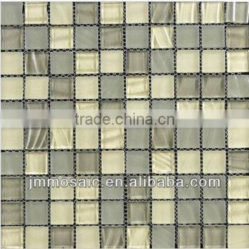 30x30x8mm Wave Matt Glass Mosaic Tile
