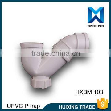 Good quality strongly pvc p-type gully trap with door fittings