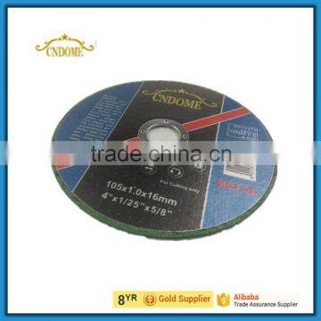 Abrasive diamond cutting disc for metal and inox with double nets