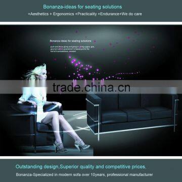 Modern Office 3seat Leather Sofa 8094# 3 Seater Office Leather Sofa Design, 3 Seater Office PU Sofa photo-5