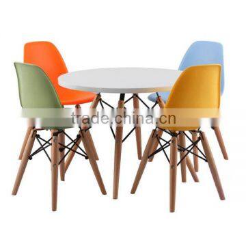 Wholesale High Quality Wood Legs PP Plastic Children Chair/ Plastic EMES Kindergarten Chair