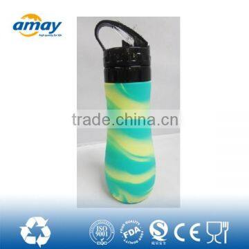 New Soft Body Portable Foldable Silicone Water Bottle