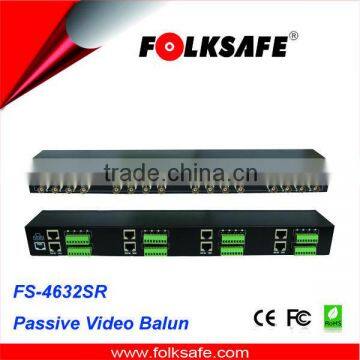 Folksafe FS-4632SR, 32-CH Passive video transceiver, RJ45 and detachable terminal blocks for UTP cat5e/6