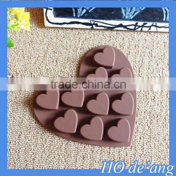 Hogift 10 heart-shaped chocolate DIY mold baking cake molds