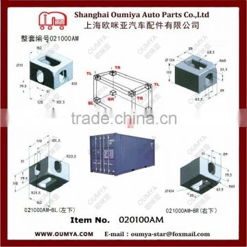 Iso container corner castings 020100AM