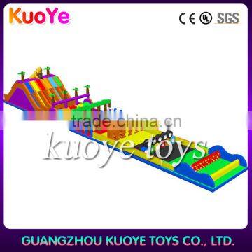 100ft obstacle course inflatable,large obstacle inflatable park,obstacle inflatable amusement park