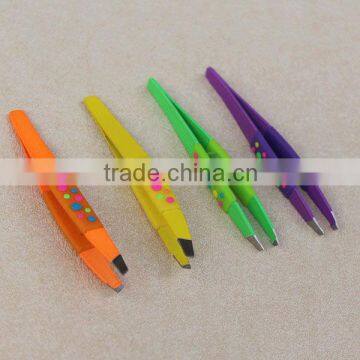 Newfashioned Colourful Tweezers with Fluorescent Paint Handle