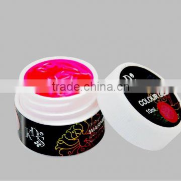 3D sculpture UV gel beauty choices colored UV gel nail use glue