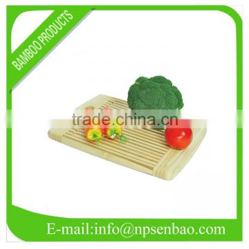 Bamboo cutting board with zebra color vertical