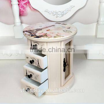 2016 High Quality Paintings Rotating Finish Jewelry Wood Box