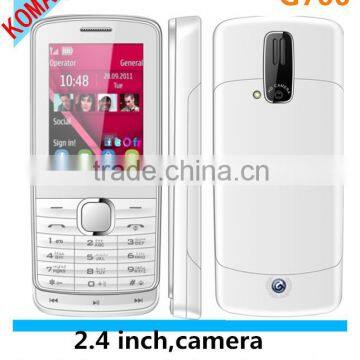 KOMAY low end price mtk6260 dual sim cards quad band 2.4 inch mobile phone G700