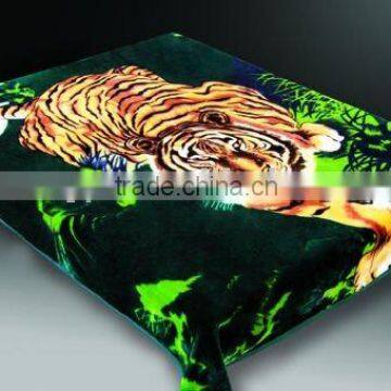 100% ployester acrylic mink double blanket 4kg