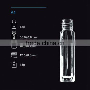 2014 hot sale cosmetic deodorant glass roll on bottle