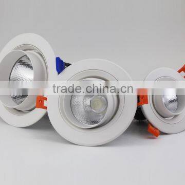 360 Degrees Rotatable Light Guide Post 15/24 Degrees Reflector Round Ceiling Light 10w 20w 30w 40w