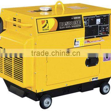 Hot sale silent (soundproof) air cooled diesel generator set 3kw 5kw