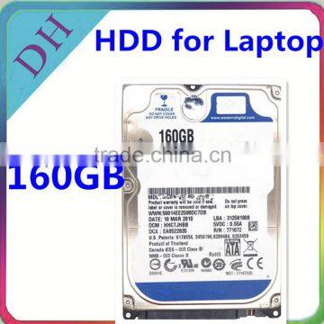 Internal hard disk drive for notebook--second hand hdd 160gb lowest price sata drive