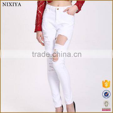 Bulk Wholesale Jeans Competitive Price White Denim New 2016