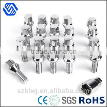 stainless steel polisher customized anti theft wheel bolt with wrench