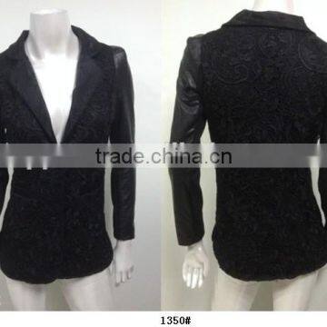 plain black lace jacket