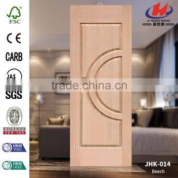 JHK-014 Good Quality South Africa Ellipse Beech Veneer Engineering Molded Slab Door Skin