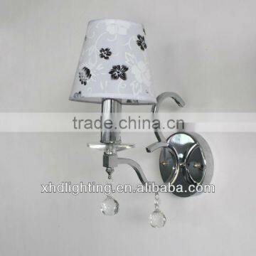 E14 wall lamp ,oen head fabric crystal wall lighting lamp L1216/1W