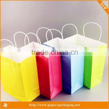 Factory price Colorful shopping craft paper bag wholesale